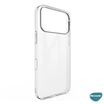 Microsonic Apple iPhone 17 Pro Kılıf Non Yellowing Crystal Clear Sararma Önleyici Kristal Şeffaf