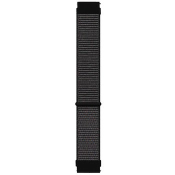 Microsonic Huawei Watch GT Elegant Hasırlı Kordon Woven Sport Loop Siyah