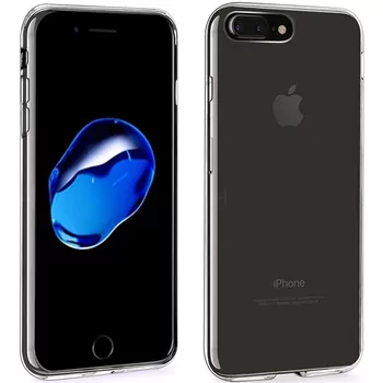 Microsonic iPhone 7 Plus Kılıf Transparent Soft Beyaz