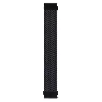 Microsonic Xiaomi Watch S4 Kordon, (Medium Size, 155mm) Braided Solo Loop Band Siyah