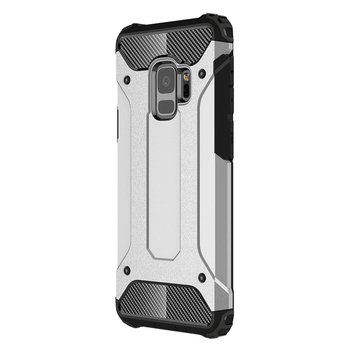 Microsonic Samsung Galaxy S9 Kılıf Rugged Armor Gümüş