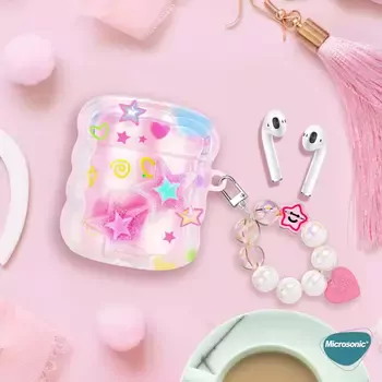 Microsonic AirPods 1. Nesil / 2. Nesil Kılıf Figure Series ShiningStar Pembe