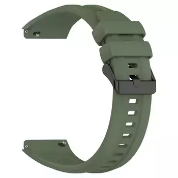 Microsonic Huawei Watch GT 6 Pro 46mm Kordon, Silicone SwiftBands Haki