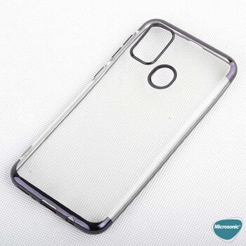 Microsonic Samsung Galaxy M21 Kılıf Skyfall Transparent Clear Siyah