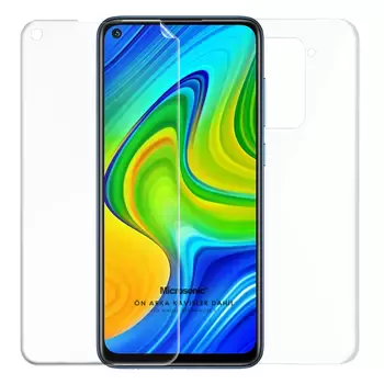 Microsonic Xiaomi Redmi Note 9 Ön + Arka Kavisler Dahil Tam Ekran Kaplayıcı Film