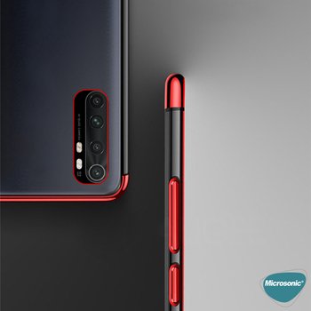 Microsonic Xiaomi Mi Note 10 Lite Kılıf Skyfall Transparent Clear Gümüş