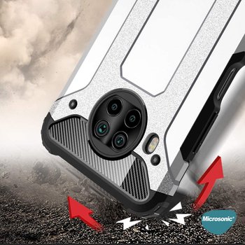 Microsonic Xiaomi Mi 10T Lite Kılıf Rugged Armor Gümüş