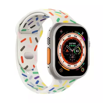 Microsonic Apple Watch SE 3 44mm Kordon Harmony Edition Beyaz