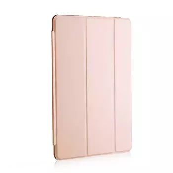 Microsonic Apple iPad Pro 12.9`` 2022 6. Nesil Kılıf (A2436-A2764-A2437-A2766) Slim Translucent Back Smart Cover Rose Gold