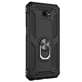 Microsonic Samsung Galaxy J4 Core Kılıf Military Ring Holder Siyah