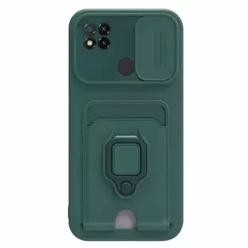 Microsonic Xiaomi Redmi 10A Kılıf Multifunction Silicone Yeşil