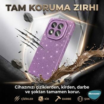 Microsonic Samsung Galaxy S25 FE Kılıf Grand Stardust Lila