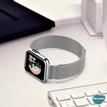 Microsonic Xiaomi Redmi Watch 2 Lite Milanese Loop Kordon Siyah