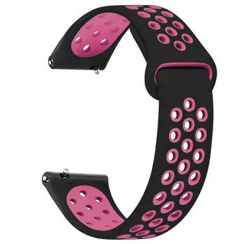 Microsonic Xiaomi Watch S4 Rainbow Gently Band Kordon Siyah Pembe