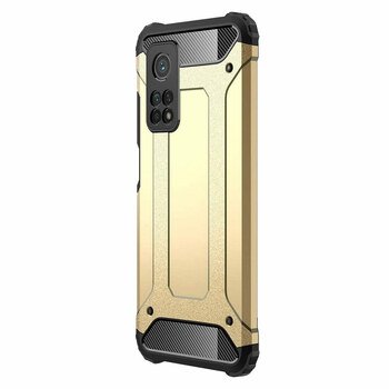 Microsonic Xiaomi Mi 10T Pro Kılıf Rugged Armor Gold