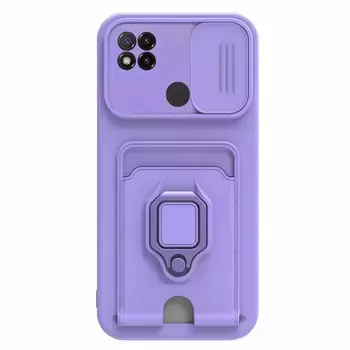 Microsonic Xiaomi Redmi 10A Kılıf Multifunction Silicone Lila