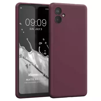 Microsonic Matte Silicone Samsung Galaxy A06 Kılıf Mor
