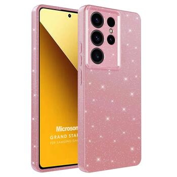 Microsonic Samsung Galaxy S25 Ultra Kılıf Grand Stardust Pembe