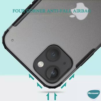 Microsonic Apple iPhone 13 Kılıf Frosted Frame Yeşil