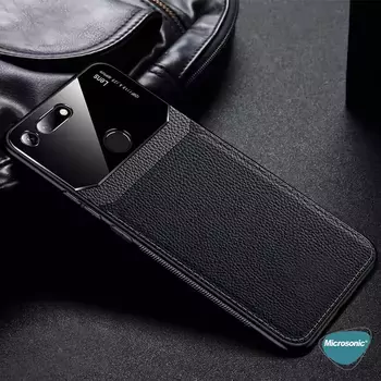 Microsonic Xiaomi Redmi 10A Kılıf Uniq Leather Lacivert