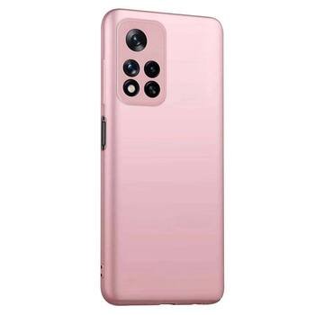 Microsonic Xiaomi Redmi Note 11 Pro Kılıf Matte Silicone Rose Gold