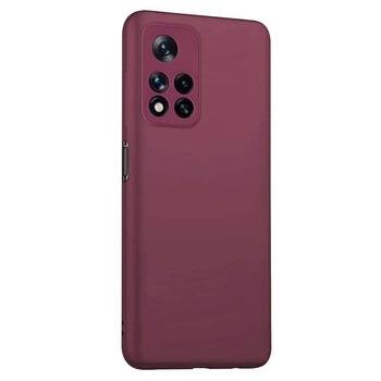 Microsonic Xiaomi Redmi Note 11 Pro Kılıf Matte Silicone Mor