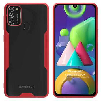 Microsonic Samsung Galaxy M30S Kılıf Paradise Glow Kırmızı