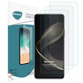 Microsonic Huawei Nova 11 Screen Protector Nano Glass Cam Ekran Koruyucu (3`lü Paket)