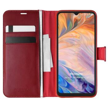 Microsonic Reeder S19 Max Pro Kılıf Delux Leather Wallet Kırmızı