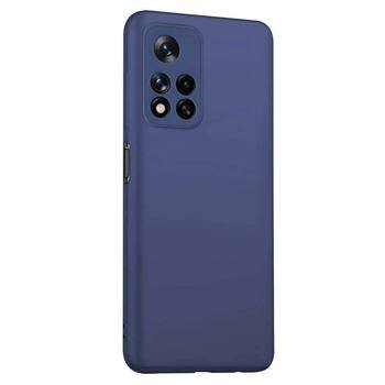 Microsonic Xiaomi Redmi Note 11 Pro Kılıf Matte Silicone Lacivert