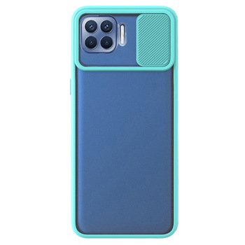 Microsonic Oppo Reno 4 Lite Kılıf Slide Camera Lens Protection Turkuaz