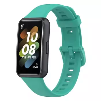 Microsonic Huawei Band 7 Kordon, Silicone Sport Band Su Yeşili