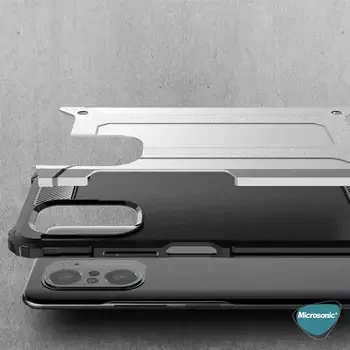 Microsonic Xiaomi Redmi K40 Kılıf Rugged Armor Kırmızı