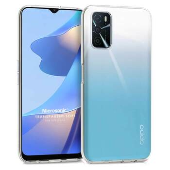 Microsonic Oppo A16 Kılıf Transparent Soft Beyaz