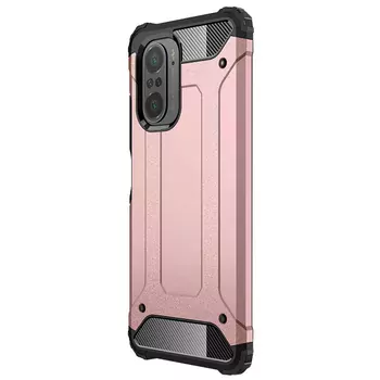 Microsonic Xiaomi Redmi K40 Kılıf Rugged Armor Rose Gold