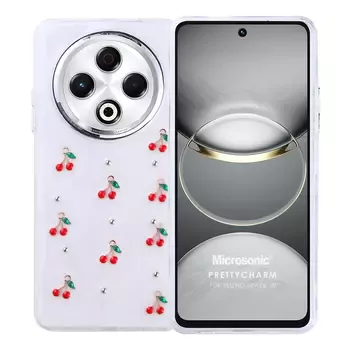 Microsonic TECNO Spark 30 4G Kılıf PrettyCharm Cherry