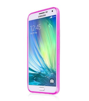 CaseUp Samsung Galaxy A3 Kılıf Transparent Soft Pembe