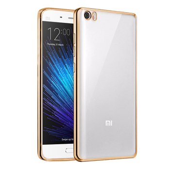 Microsonic Xiaomi Mi5 Prime Kılıf Skyfall Transparent Clear Gold