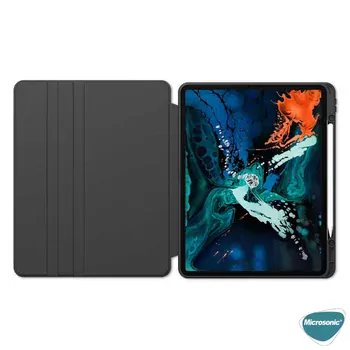 Microsonic Apple iPad Pro 11`` 2022 4. Nesil Kılıf (A2759-A2435-A2761-A2762) Regal Folio Siyah