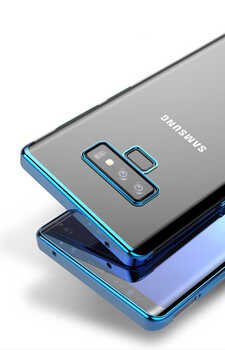 Microsonic Samsung Galaxy Note 9 Kılıf Skyfall Transparent Clear Kırmızı