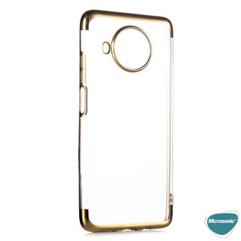 Microsonic Xiaomi Mi 10T Lite Kılıf Skyfall Transparent Clear Gold