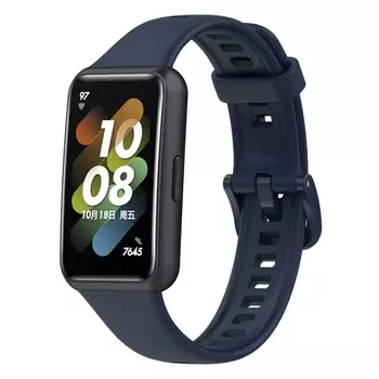 Microsonic Huawei Band 7 Kordon, Silicone Sport Band Lacivert