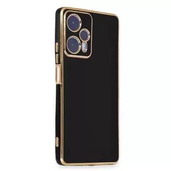 Microsonic Xiaomi Poco F5 Kılıf Olive Plated Siyah