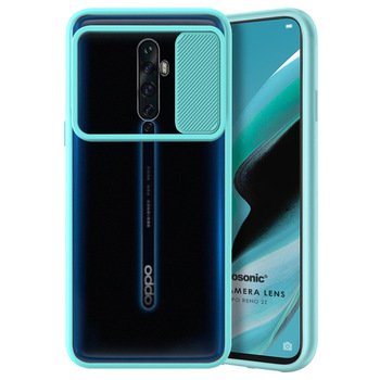 Microsonic Oppo Reno 2Z Kılıf Slide Camera Lens Protection Turkuaz