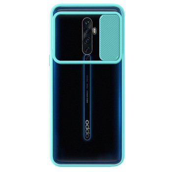 Microsonic Oppo Reno 2Z Kılıf Slide Camera Lens Protection Turkuaz