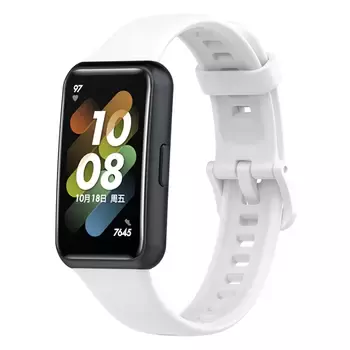 Microsonic Huawei Band 7 Kordon, Silicone Sport Band Beyaz