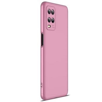 Microsonic Oppo A54 4G Kılıf Double Dip 360 Protective AYS Rose Gold