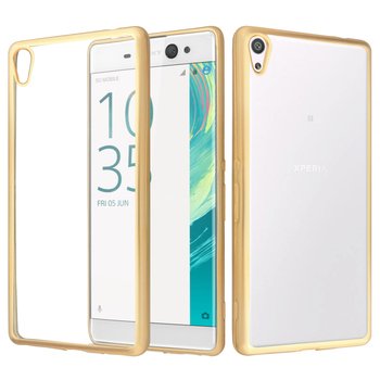 CaseUp Sony Xperia XA Ultra Lazer Kesim Silikon Kılıf Gold