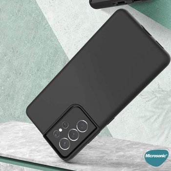 Microsonic Samsung Galaxy S21 Ultra Kılıf Matte Silicone Kırmızı