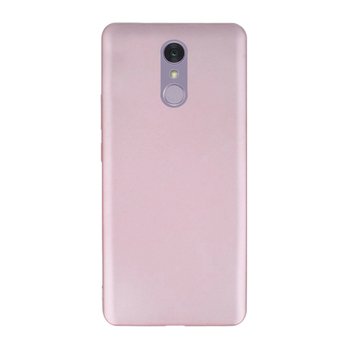 Microsonic LG Q7 Kılıf Matte Silicone Rose Gold